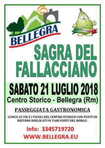 Sagra del Fallacciano 2018 a Bellegra (RM) | Sagre nel Lazio