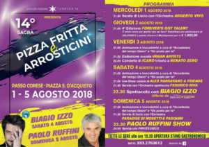 Sagra Pizza Fritta 2018 a Passo Corese (RI) | Sagre nel Lazio