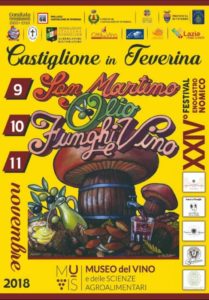 Festival enogastronomico San Martino Olio Funghi e Vino 2018 a Castiglione in Teverina (VT) | Sagre nel Lazio
