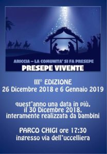 Presepe Vivente 2019 di Ariccia (RM) | Presepi Viventi e Artistici del Lazio