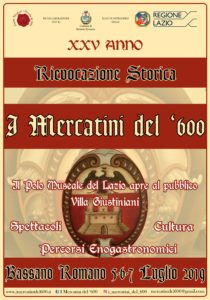 I Mercatini del '600 del 2019 a Bassano Romano (VT) | Feste Medievali e Rievocazioni Storiche nel Lazio