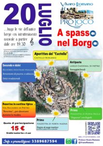A Spasso nel Borgo a Vivaro Romano (RM) | Eventi enogastronomici nel Lazio
