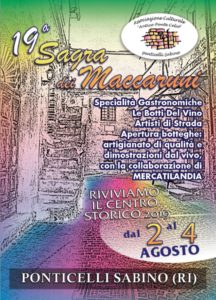 Sagra dei Maccaruni 2019 a Ponticelli Sabino - Scandriglia (RI) | Sagre nel Lazio