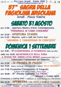 Sagra della Fagiolina 2019 ad Arsoli (RM) | Sagre nel Lazio