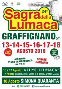 Sagra della Lumaca 2019 a Graffignano (VT) | Sagre nel Lazio