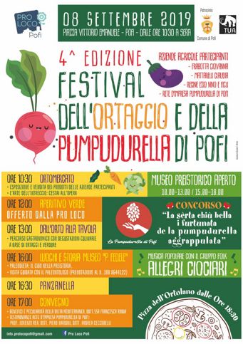 Festival dell'Ortaggio e della Pumpudurella 2019 di Pofi (FR) | Fiere nel Lazio