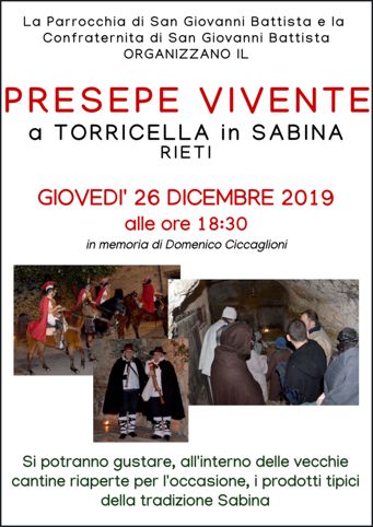 Presepe Vivente 2019 a Torricella in Sabina (RI) | Presepi Viventi e Artistici del Lazio
