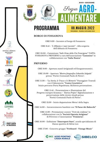 Programma della Sagra Agroalimentare 2022 a Priverno (LT) | Lazio Nascosto