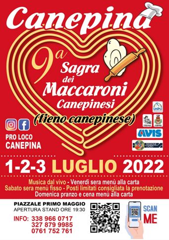 Sagra dei Maccaroni 2022 a Canepina (VT) | Sagre nel Lazio