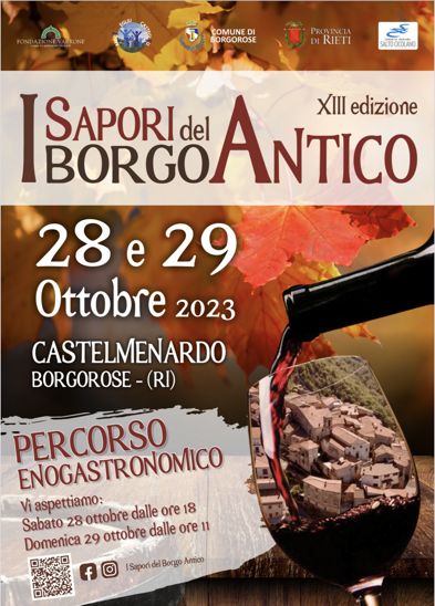 I Sapori del Borgo Antico 2023 a Castelmenardo (RI) | Lazio Nascosto