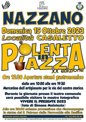 Polenta in Piazza 2023 a Nazzano (RM) | Sagre nel Lazio