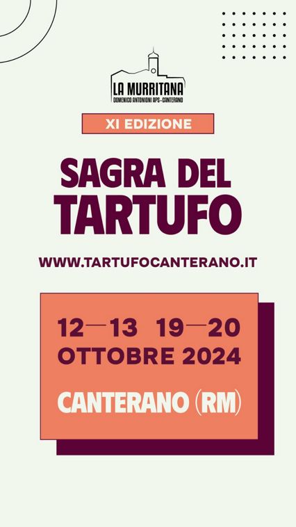 Sagra del Tartufo 2024 a Canterano (RM) | Sagre nel Lazio