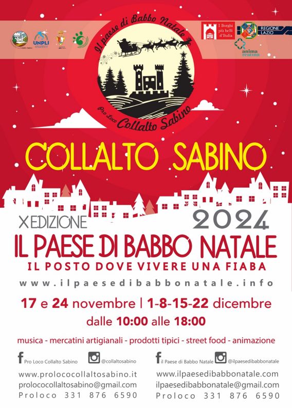 Il Paese di Babbo Natale 2024 a Collalto Sabino (RI) | Lazio Nascosto