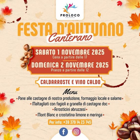 Festa d'Autunno 2025 a Canterano (RM) | Lazio Nascosto Festa d'Autunno 2025 a Canterano (RM) | Lazio Nascosto