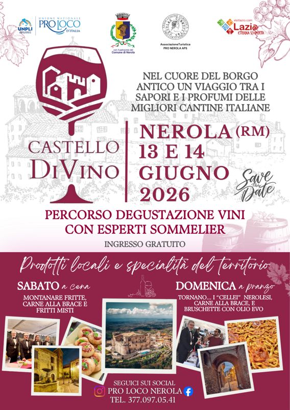 Castello DiVino 2026 a Nerola | Lazio Nascosto Castello DiVino 2026 a Nerola | Lazio Nascosto
